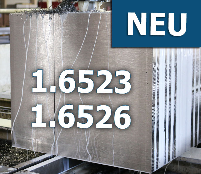 Werkstoffe 1.6523 und 1.6526 neu eingetroffen
