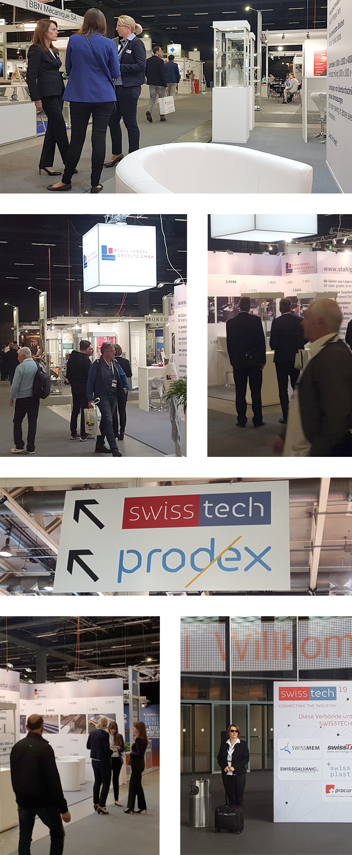 Stahlhandel Gröditz präsentiert sich auf der Swisstech in Basel Stahlhandel Gröditz präsentiert sich auf der Swisstech in Basel