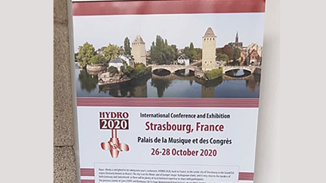 Vorankündigung der Hydro 2020 in Strasbourg